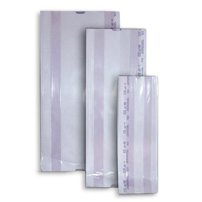 Steri-Beutel mit Falte mit 3 Indikatoren – verschiedene Größen & Mengen