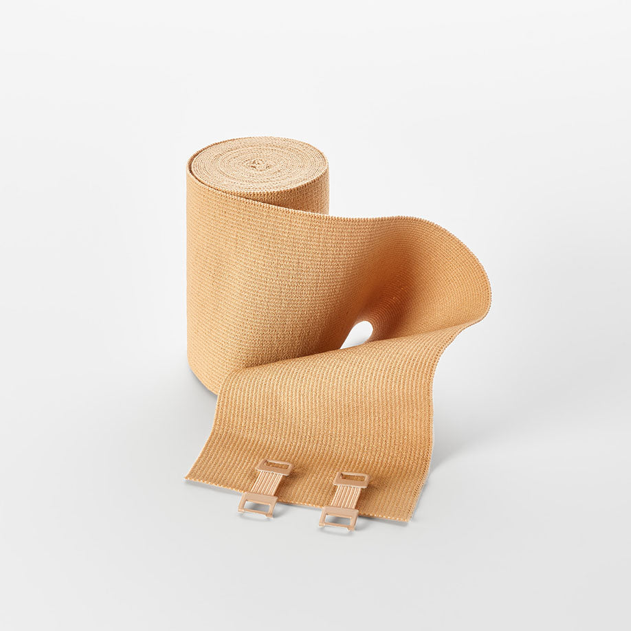 miro-longelast Langzugbinden hautfarben – 7 m, 8 Stück