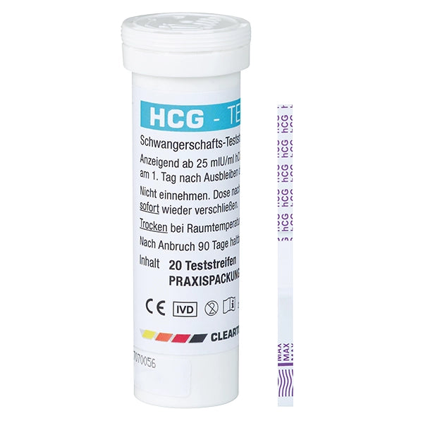 Cleartest® HCG Schwangerschaftstest – 20 Tests