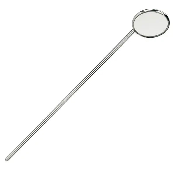 Kehlkopfspiegel ohne Griff, silber