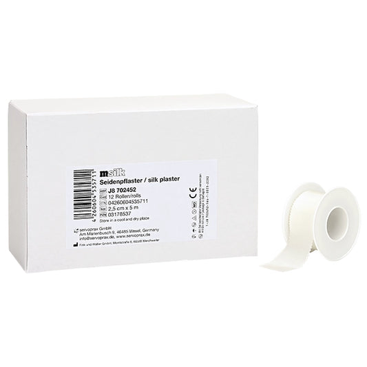 m.silk Seidenpflaster – hypoalergenes Fixierpflaster, ohne Schutzring