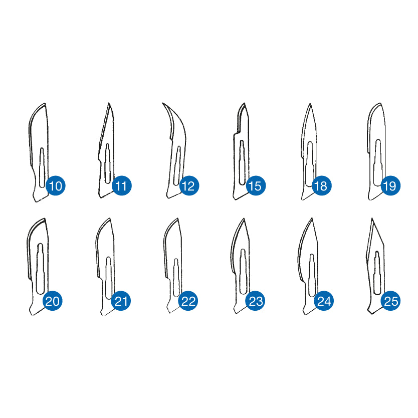 Mediware Skalpellklingen – steril, Carbonstahl