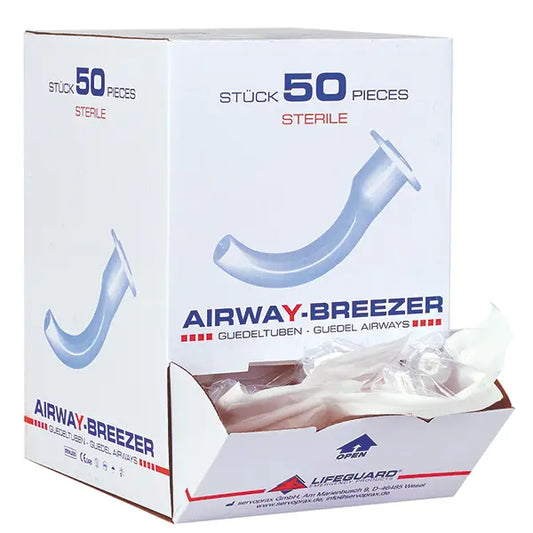 Airway Breezer Einmal-Guedeltuben – steril, farbcodiert, 50 Stück