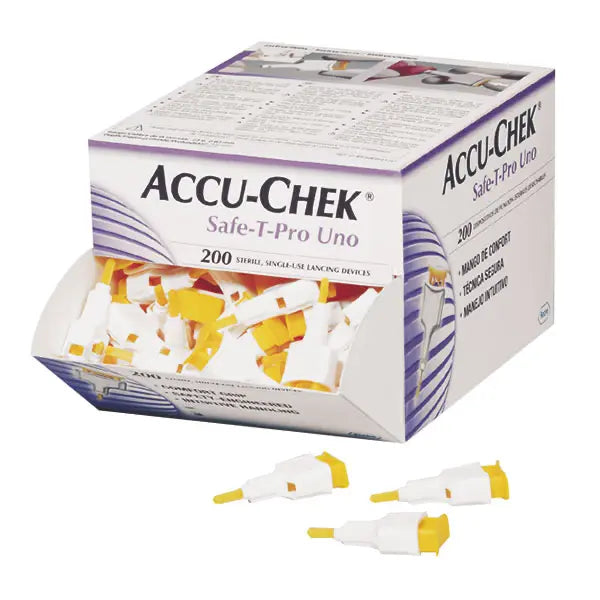 Accu-Chek® Safe T-Pro Uno Sicherheitslanzetten – 200 Stück