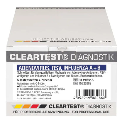 ClearTest® Adeno, RSV, Influenza A+B Schnelltest