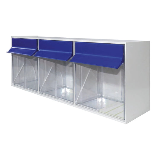 Spritzen- und Kanülenspender – hellgrau/blau