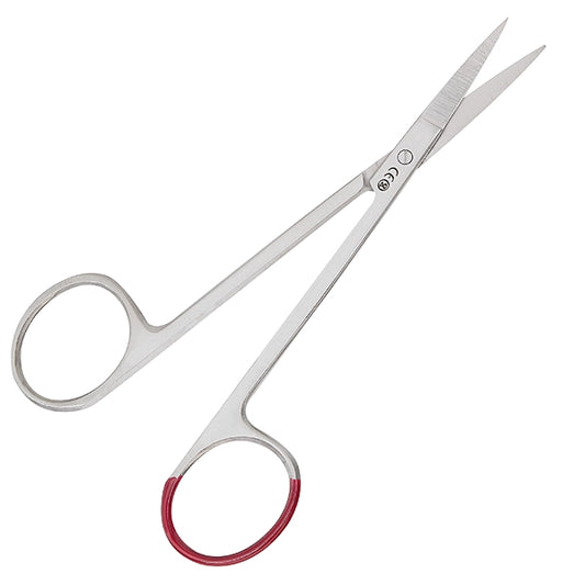 Einweg-Irisschere – 11,5 cm, gebogen, spitz (25 Stück)