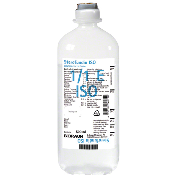 Sterofundin ISO Lösung – 10 x 500 ml Ecoflac® plus