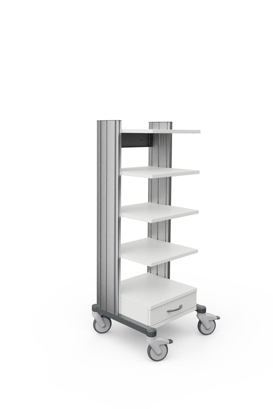 Haeberle swingo Gerätewagen EN1, 45 weiß, 1417 mm hoch