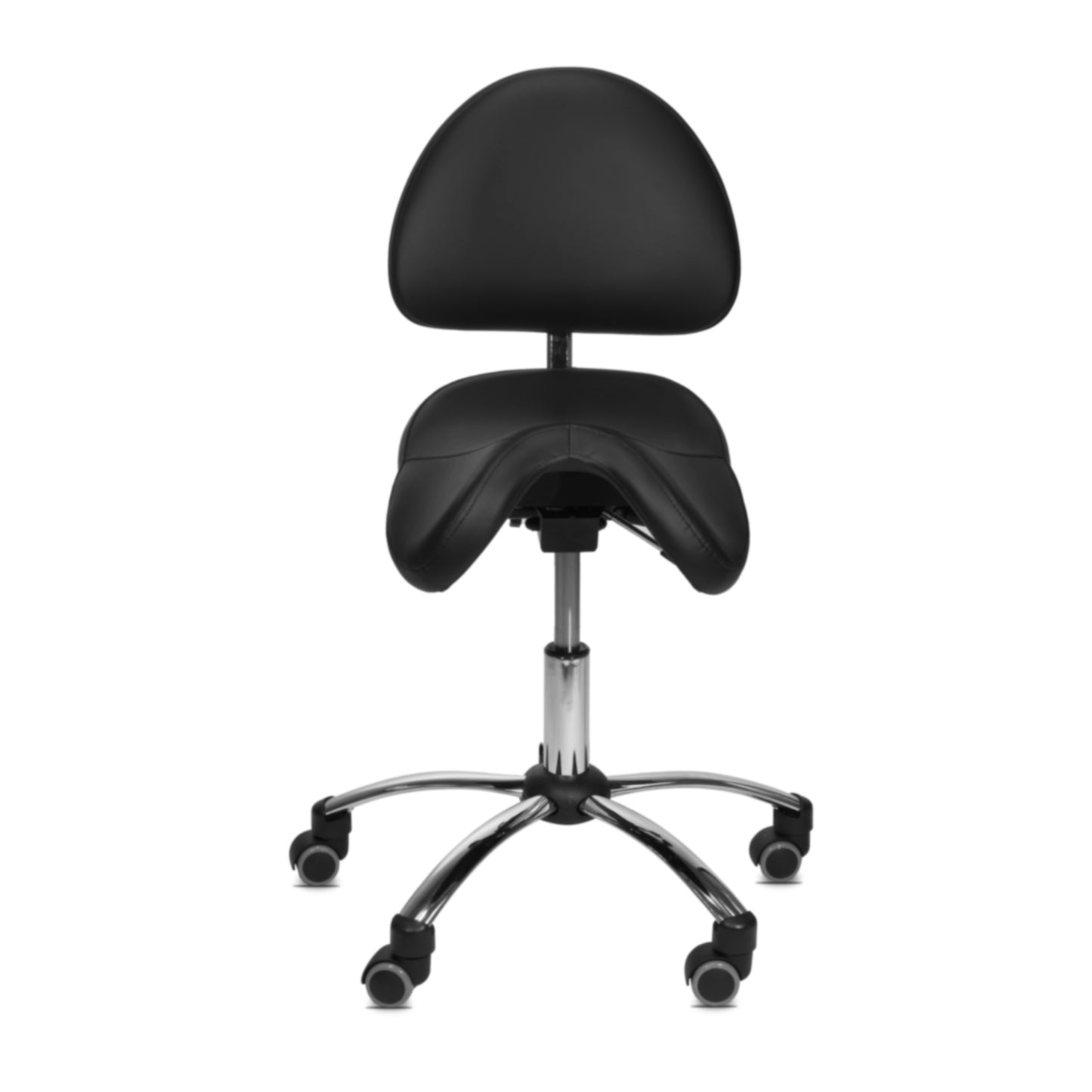 Ergonomischer Sattelstuhl mit Rückenlehne