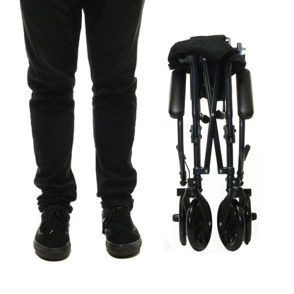 Transportstuhl klappbar mit Fußstützen