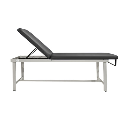 Untersuchungsliege anthrazit, 6‑Stufen Rückenverstellung