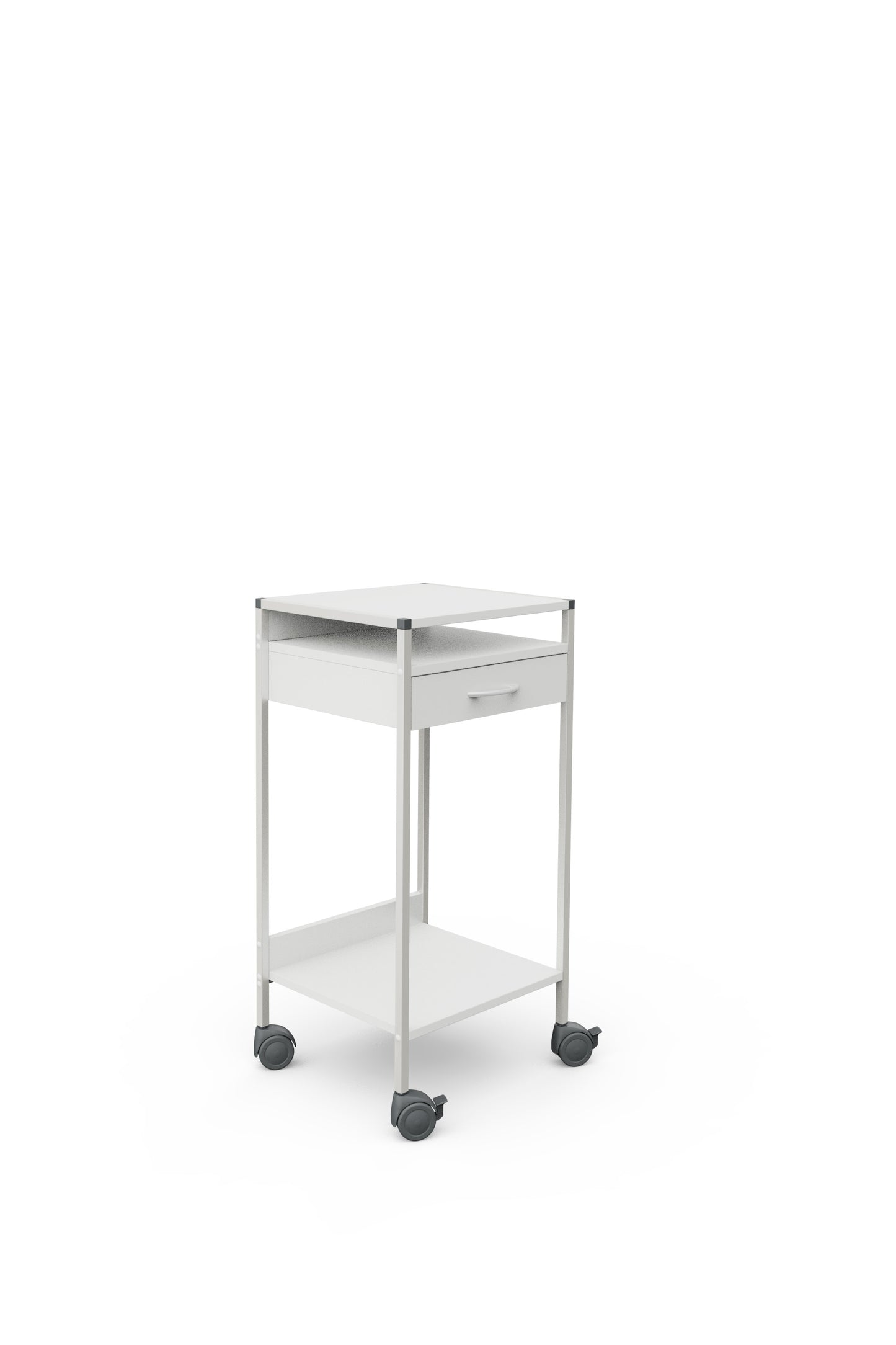 Haeberle 08/16 Laptop-Wagen 45 weiß, 1003 mm hoch