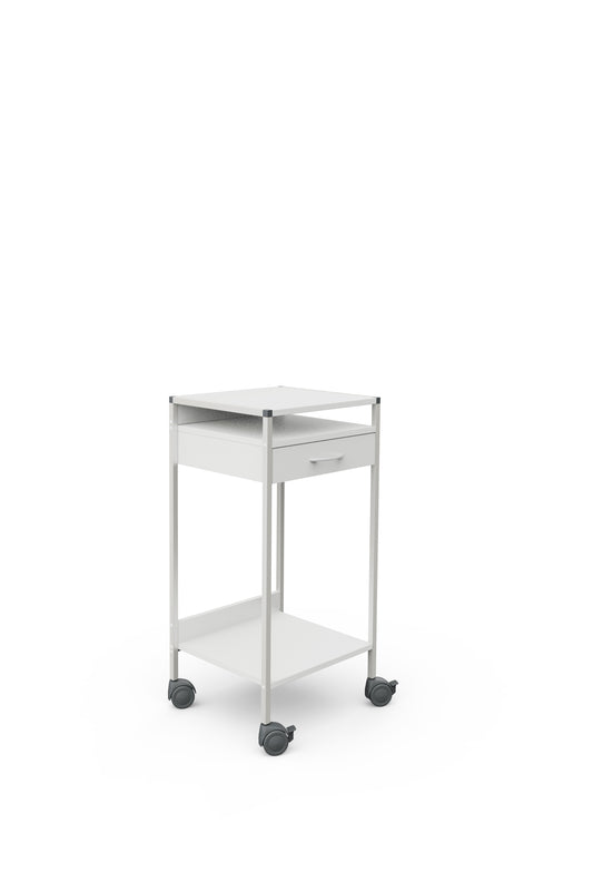 Haeberle 08/16 Laptop-Wagen 45 weiß, 1003 mm hoch