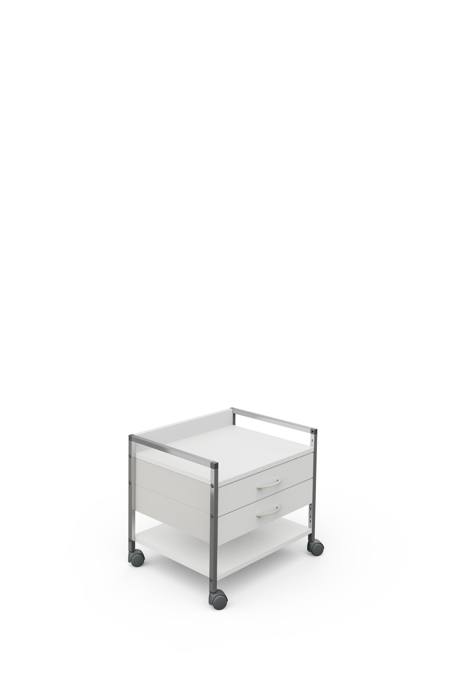 Unterfahrwagen Variocar 60 weiß – 2 Schubl.