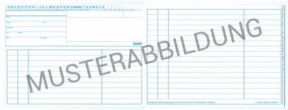 SUPRA Karteimappe Irisdiagnose, DIN A5, 250 Stück