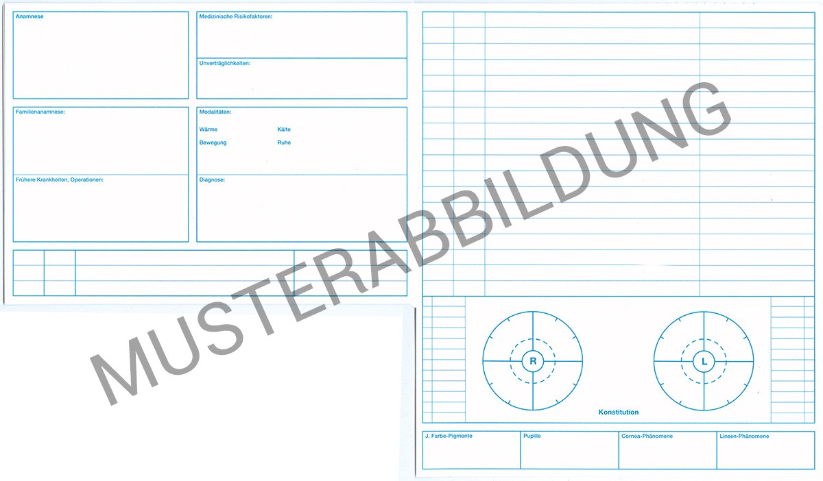 SUPRA Karteimappe Irisdiagnose, DIN A5, 250 Stück