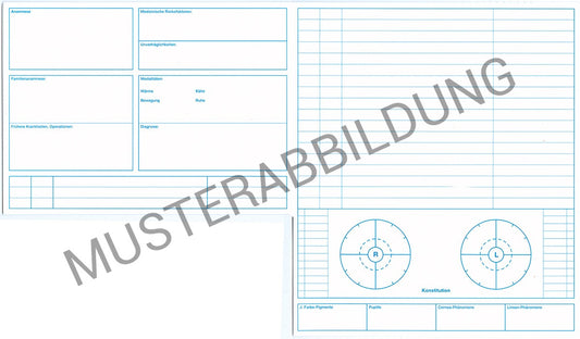 SUPRA Karteimappe Irisdiagnose, DIN A5, 250 Stück