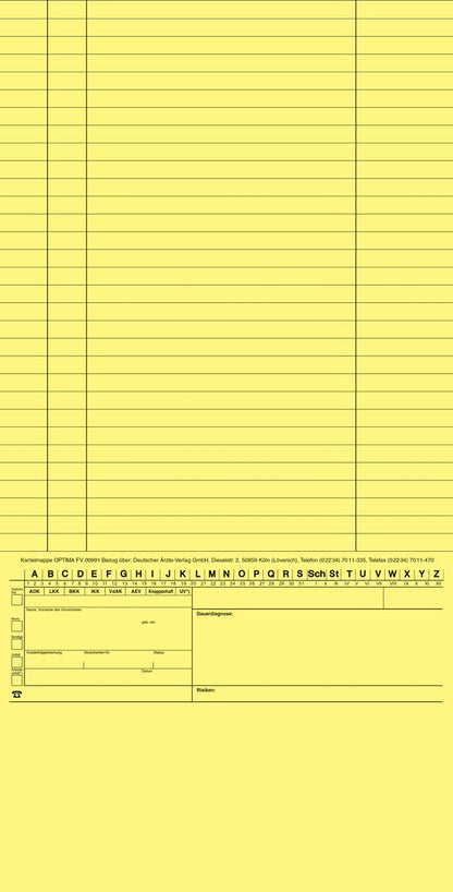 OPTIMA Karteimappe, 250 Stück