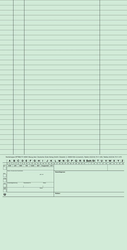 OPTIMA Karteimappe, 250 Stück