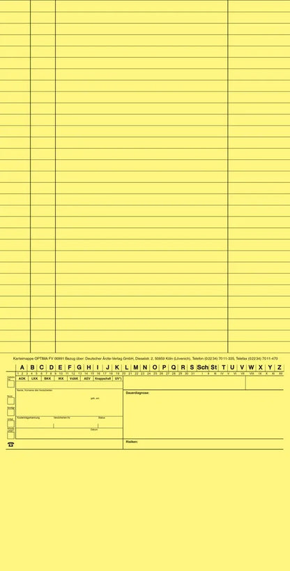 OPTIMA Karteimappe, gefaltet, 250 Stück