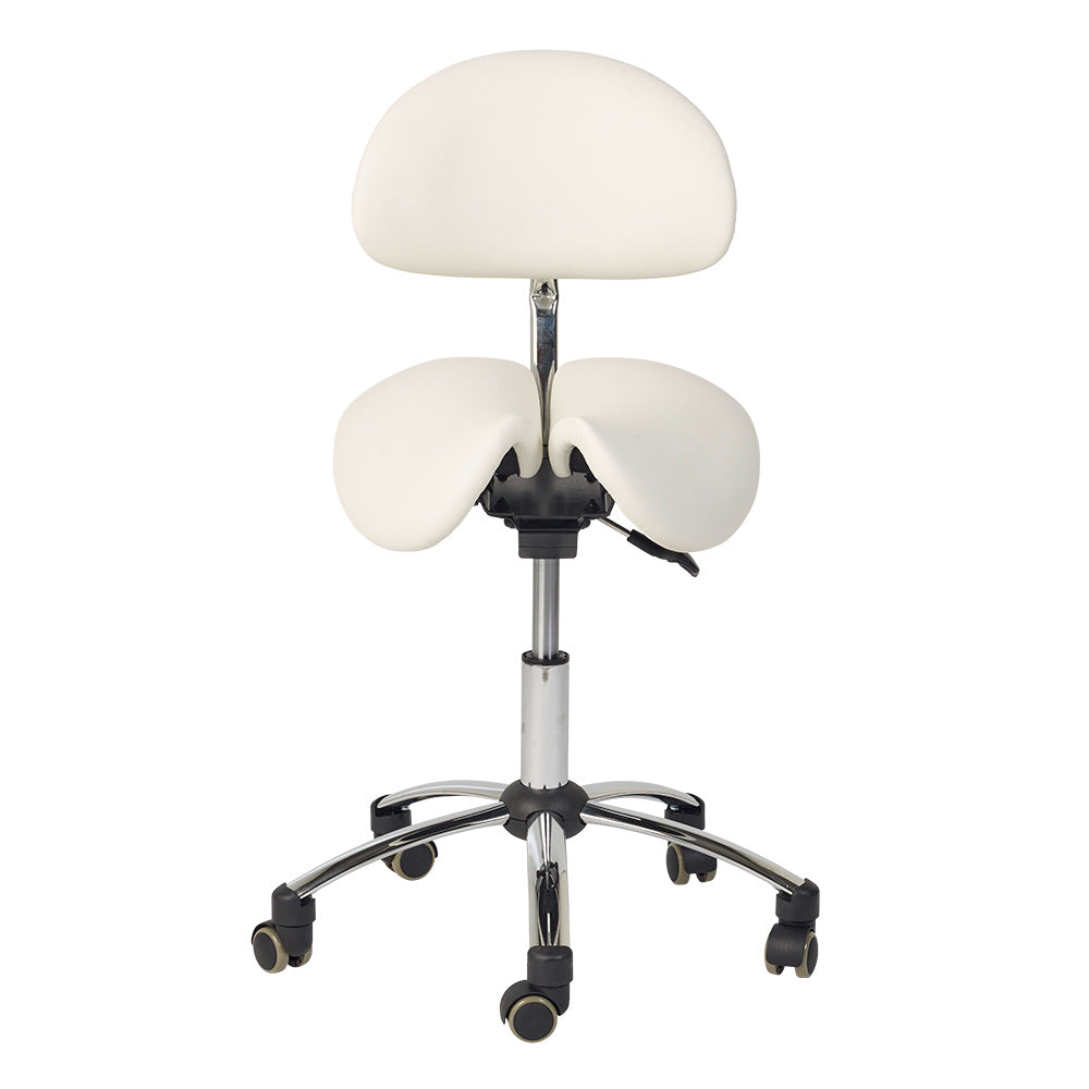 Sattel-Hocker mit Rückenlehne Teqler