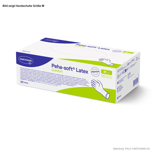 Peha-soft® latex comfort Untersuchungshandschuhe, 100 Stück