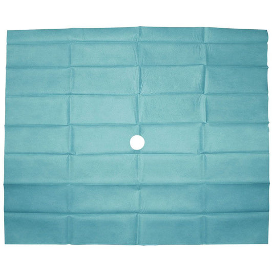 Sterile Abdecktücher mit Loch, 2-lagig, 75 x 90 cm, 30 Stück