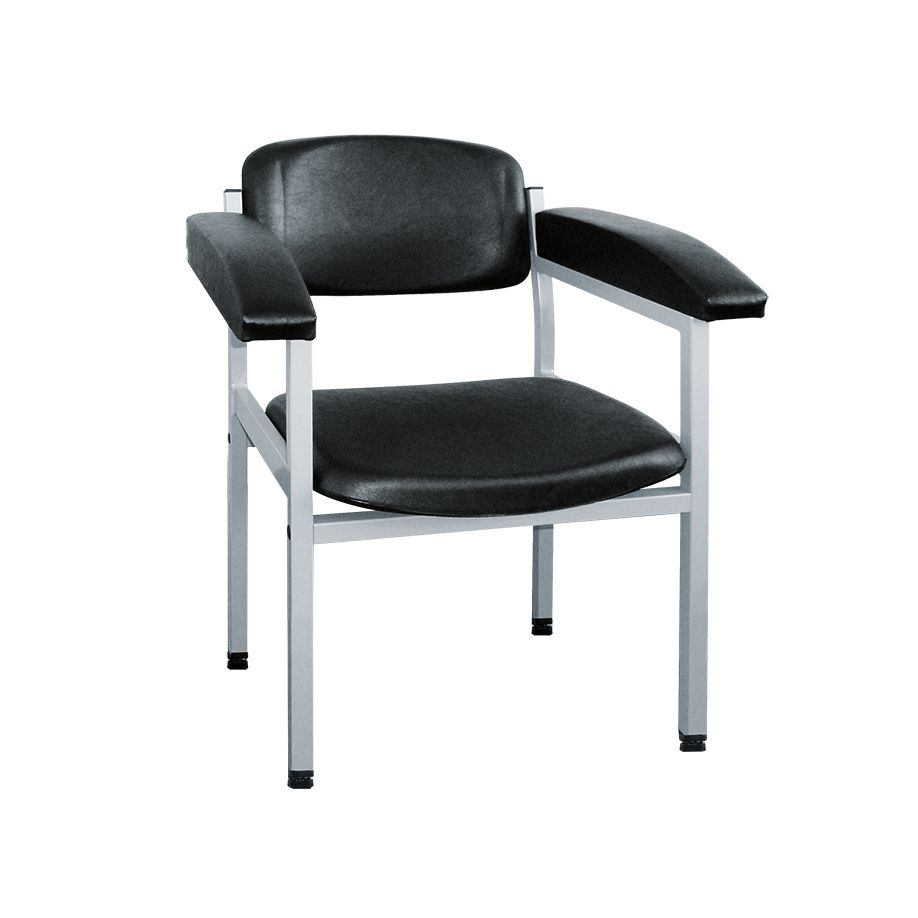 Blutentnahmestuhl, weißes Aluminiumgestell