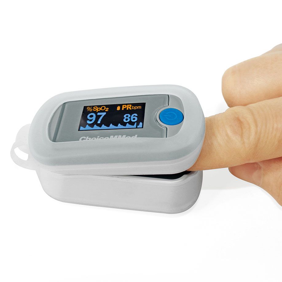 Fingerpulsoximeter OLED - SpO2, Pulsfrequenz, Zubehör
