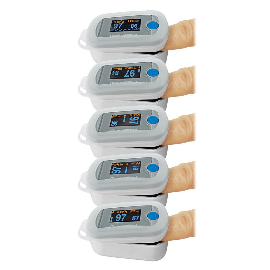 Fingerpulsoximeter OLED - SpO2, Pulsfrequenz, Zubehör