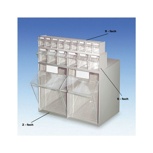 Spritzen- & Kanülenspender, hellgrau/beige