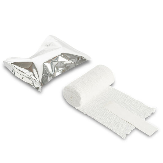 miro-coolaris Zinkleim-Kühlbandage, 5 m – Weiß, 10 Stück